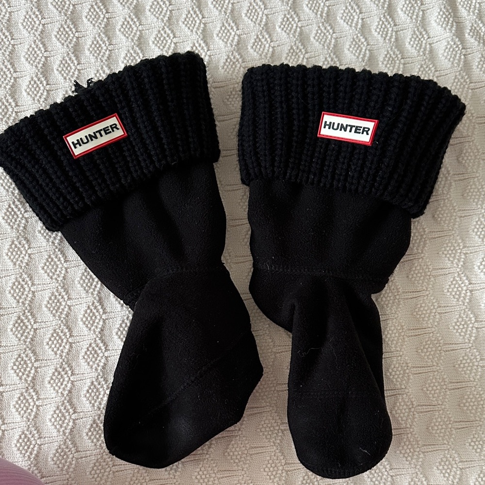 Hunter Black Knit Boot Socks